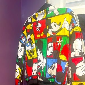 Mickey And Minnie Mouse Cotton Puffer Jacket